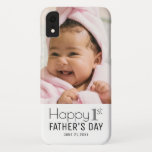 Happy First Father's Day Custom Photo iPhone XR Case<br><div class="desc">A cute and modern photo template to personalize with photo,  for the new dad ,  as 1st father's day gift .</div>