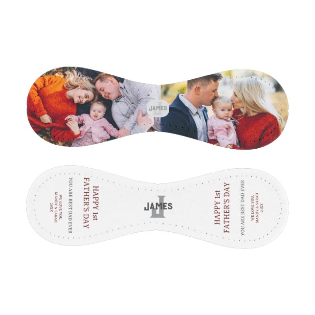 Happy First Fathers Day Custom Photo & message Baseball (Panels)