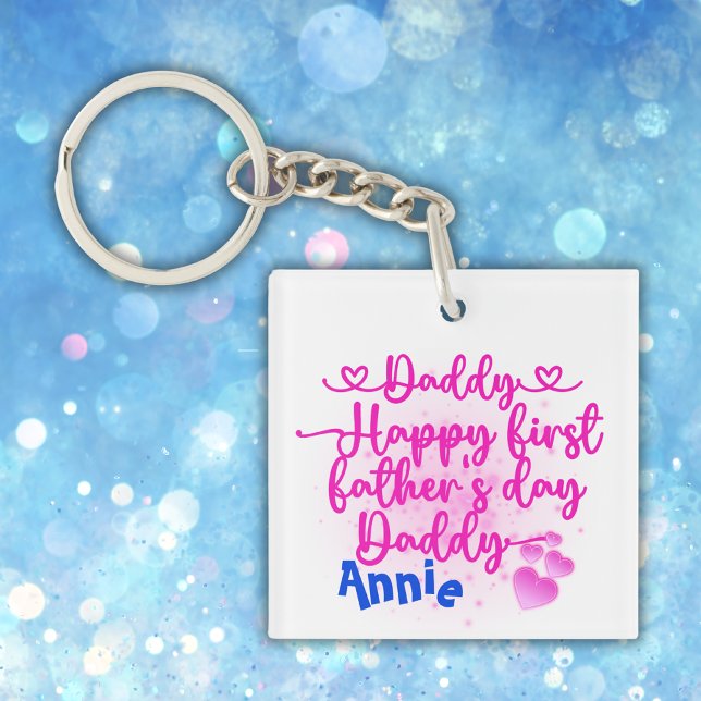 Happy First Father's Day Daddy | Keychain (Creator Uploaded)