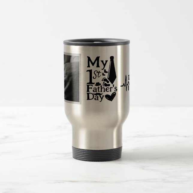 happy first fathers day i love you daddy custom travel mug (Center)