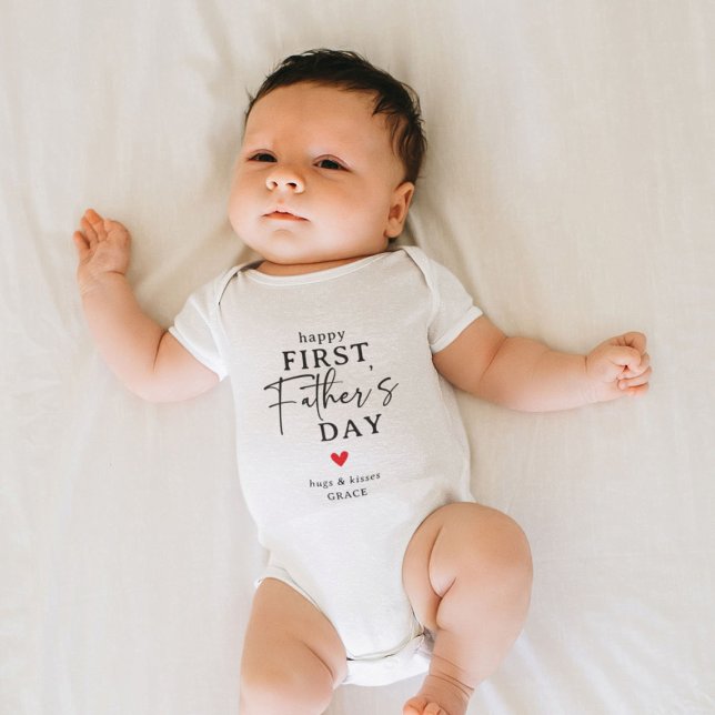 Happy First Father's Day' Keepsake Baby Bodysuit (Creator Uploaded)