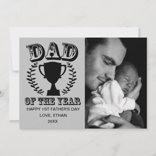 Happy First Fathers Day Photo Card