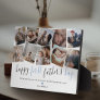 Happy First Father's Day Photo Collage Plaque