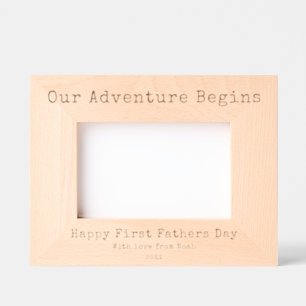 Happy First Fathers Day Photo Engraved Frames