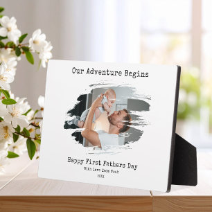 Happy First Fathers Day Photo Plaque