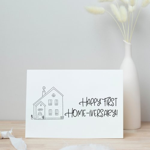 Happy First Home_iversary Card for Realtors