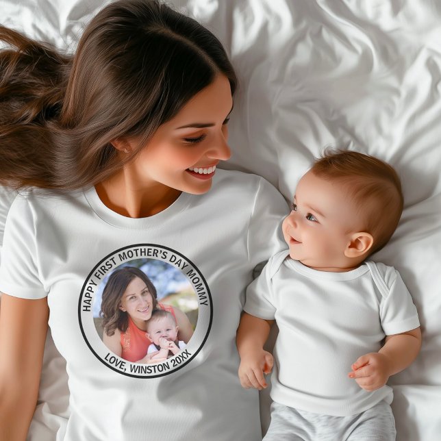 Happy First Mother’s Day Mommy Photo T-Shirt (Creator Uploaded)