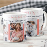 Happy First Mothers Day 4 Photo Personalized Coffee Mug<br><div class="desc">Personalized Coffee Mug for a new Mom on Mother's Day (editable to any occasion). The photo template is set up ready for you to add 4 of your favorite photos and you can also edit the message, occasion, names and the year as you wish. The design has elegant handwritten script...</div>