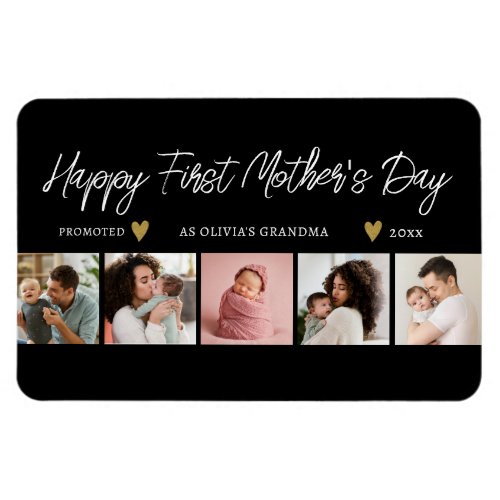 Happy First Mothers Day As Grandma 5 Photo Collage Magnet