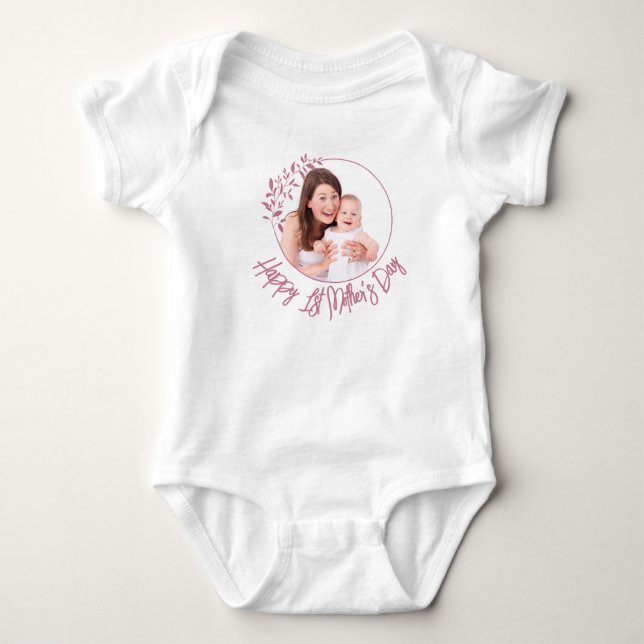 Happy First Mother's Day Baby Bodysuit (Front)