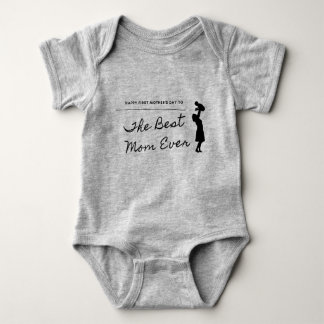Happy First Mother's Day Baby Bodysuit