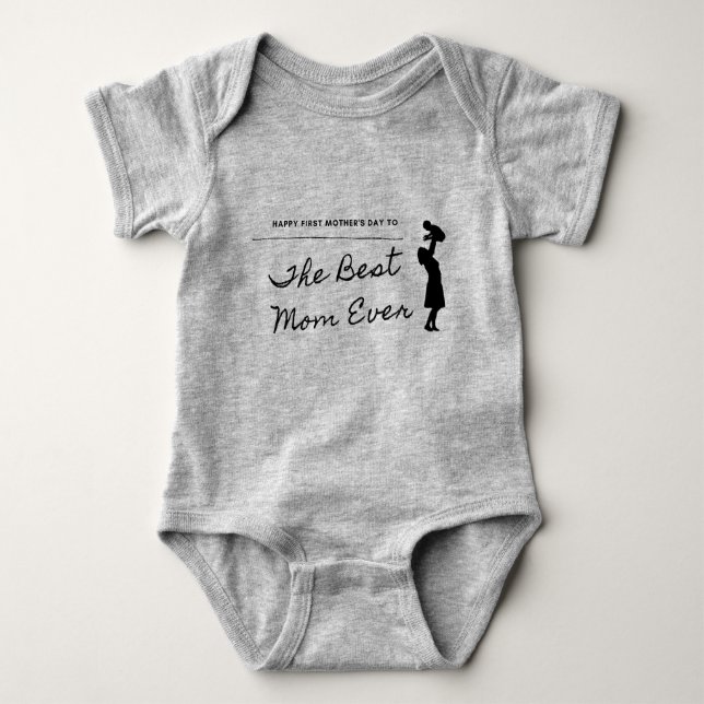 Happy First Mother's Day Baby Bodysuit (Front)