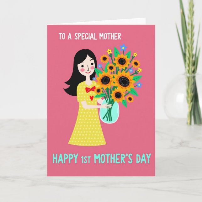Happy First Mothers Day Card (Front)