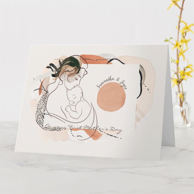 Happy First Mother's Day Card (Yellow Flower)