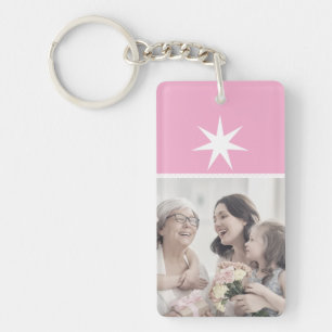 happy first mothers day custom photo keychain
