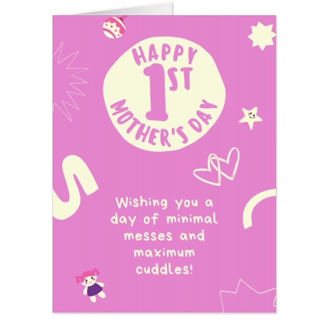 Happy First Mother's Day Giant/Group Card