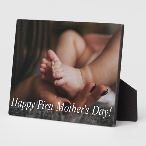 happy first mothers day holiday photo custom plaque