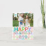 Happy First Mother's Day Modern Dots New Mom Photo Holiday Card