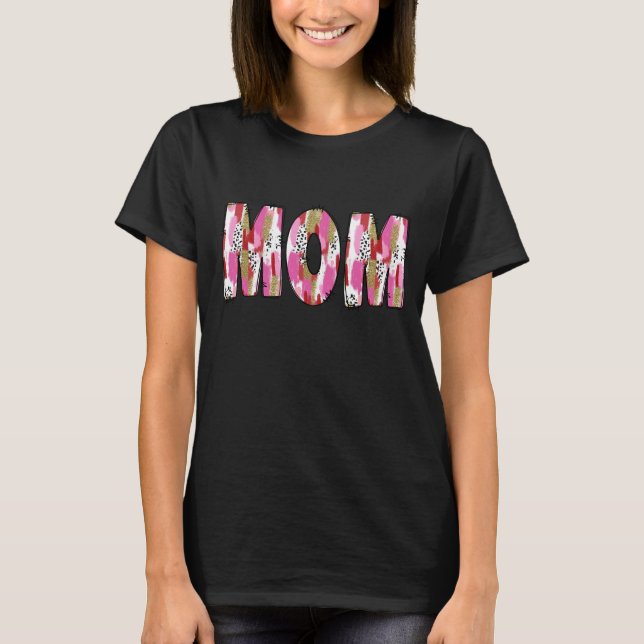 happy first mothers day '' mom'' T-Shirt (Front)