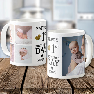 Happy First Mother's Day Mummy 5 Photo Collage  Coffee Mug