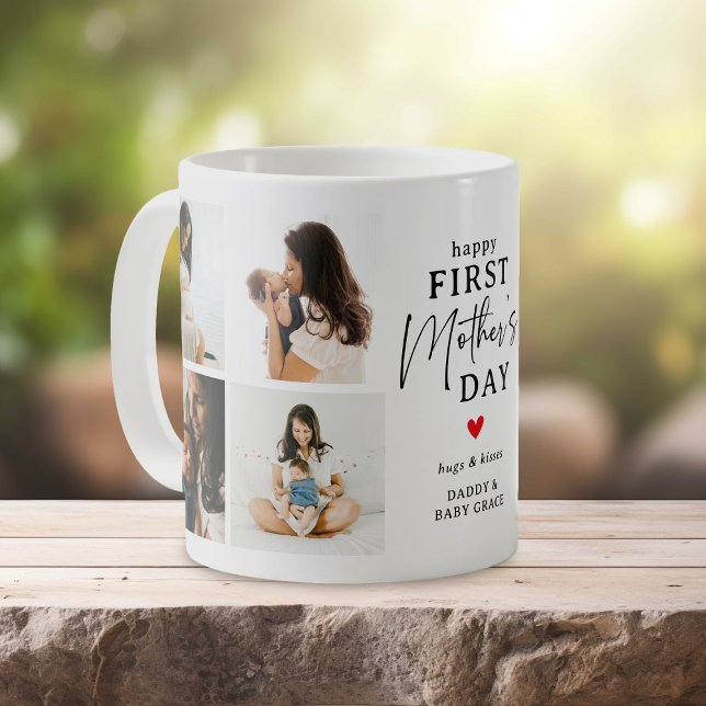 Happy First Mother's Day' Photo Collage Keepsake Coffee Mug (Creator Uploaded)