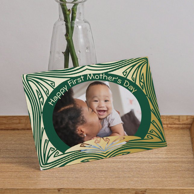 Happy First Mother's Day To Our Daughter Foil Holiday Card (Creator Uploaded)