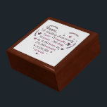 Happy first Wedding Anniversary word art poem  Gift Box<br><div class="desc">Happy first Wedding Anniversary word art poem gift box</div>
