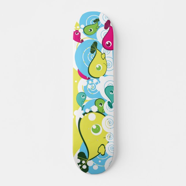 Happy Fish Skateboard Deck (Front)