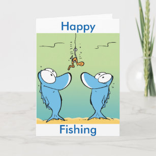 Fishing Father's Day Card, Funny Fishing Card F - Folksy