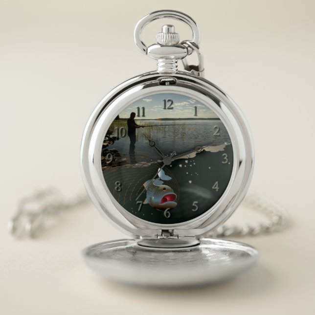 Happy fishing  pocket watch (Inside)