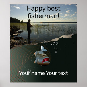 Happy fishing  poster