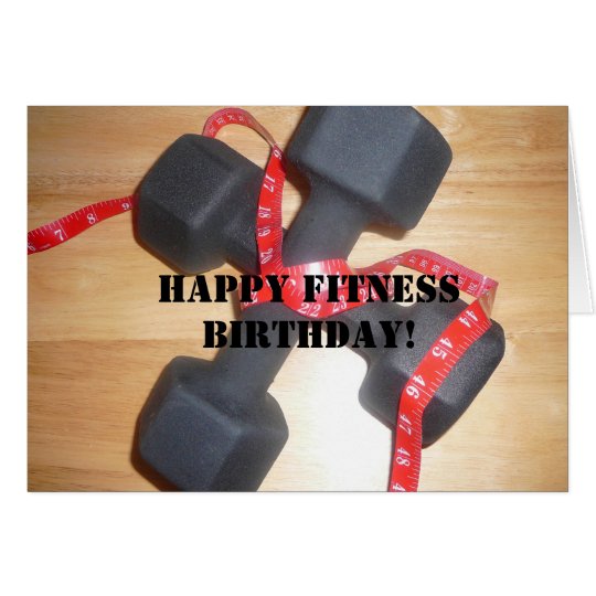 Happy fitness birthday Card