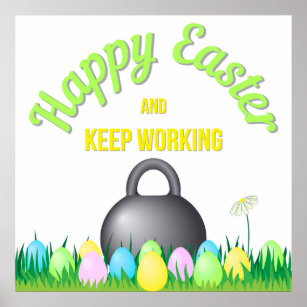 Happy Fitness Easter! Poster