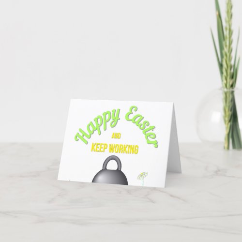 Happy Fitness Easter Thank You Card