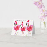 Happy Flamazing Christmas Flamingo Greeting Card