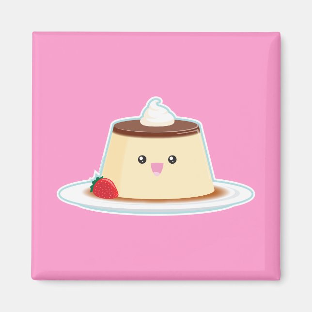 Happy Flan Magnet (Front)