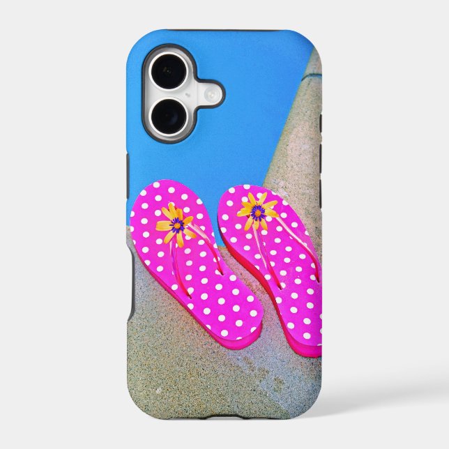 Happy Flip-Flops Iphone Case (Back)