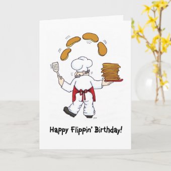 Happy Flippin' Birthday Greeting Card | Zazzle