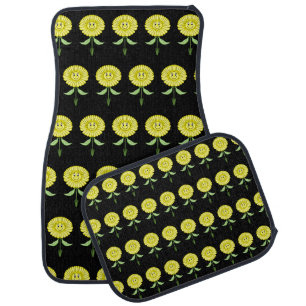Happy Flower Car Floor Mats