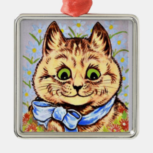 Happy Flower Cat by Louis Wain ornament