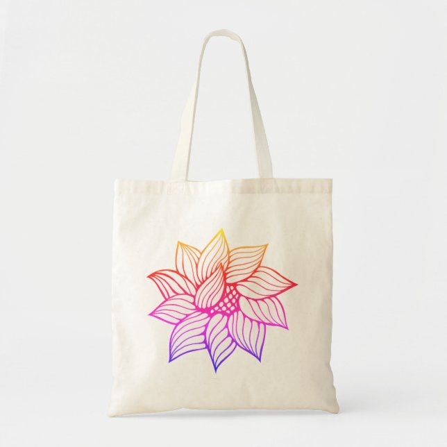 Happy flower tote bag (Front)