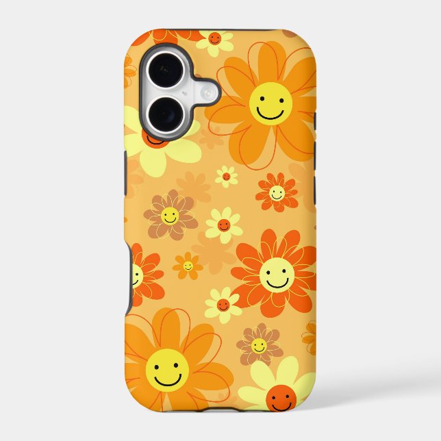 Happy Flowers Iphone Case (Back)