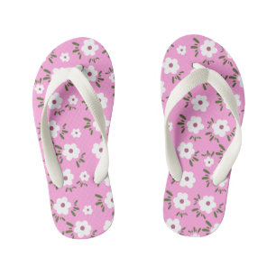 Happy Flowers Kid's Flip Flops
