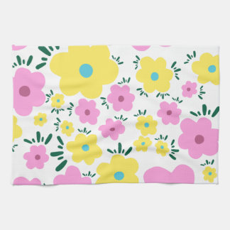 Happy Flowers Kitchen Towel