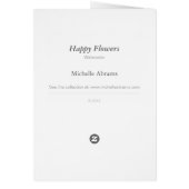 Happy Flowers • Michelle Abrams - card (Back)