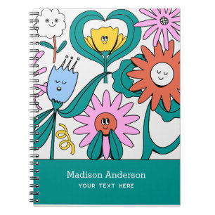 Happy Flowers Notebook