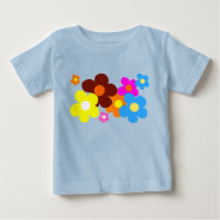 Happy Flowers Pale Blue