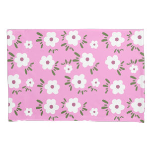 Happy Flowers Pillow Case