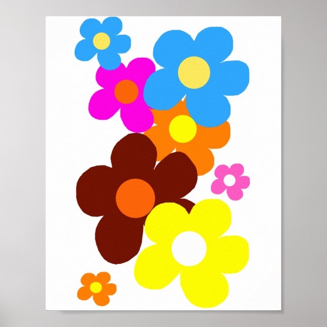 Happy Flowers  Poster (Front)