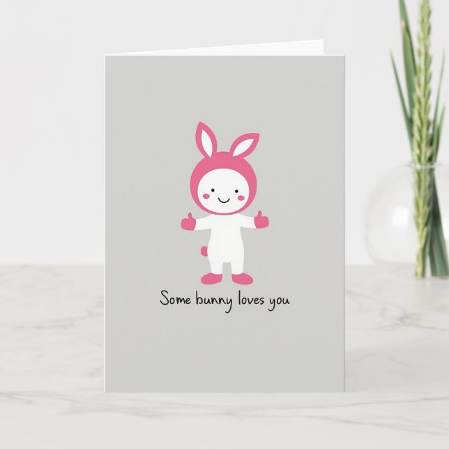 Happy Fluffy Friend Card (Front)